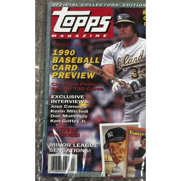 TOPPS Magazine Baseball Card Preview 1990 Winter Collector's Issue Paperback - Picture 4 of 6